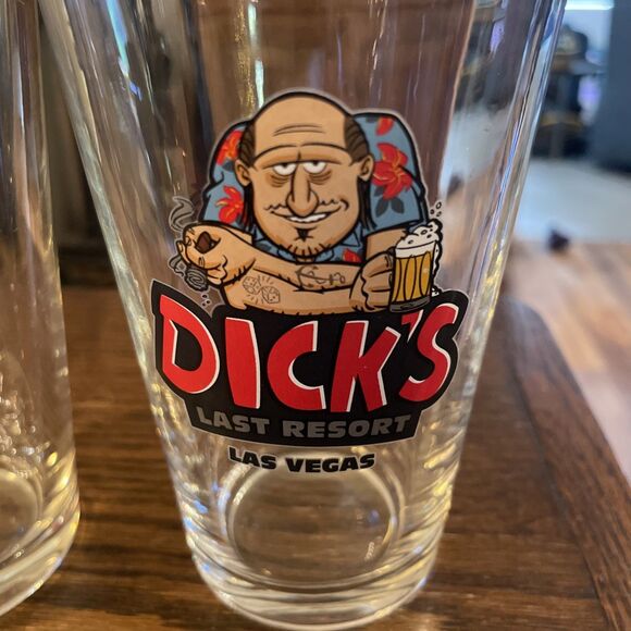 Dick’s Last Resort New Orleans Beer Glass Set of 2 Vintage Collectible - Picture 2 of 3